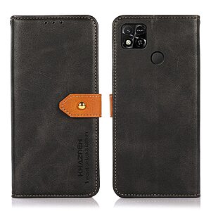 Θήκη Xiaomi Redmi 10A KHAZNEH Leather Wallet Golden Clasp με βάση στήριξης