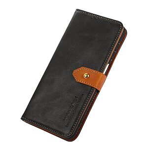 Θήκη Xiaomi Redmi 10A KHAZNEH Leather Wallet Golden Clasp με βάση στήριξης, υποδοχές καρτών και μαγνητικό κούμπωμα μαύρο - Image 4