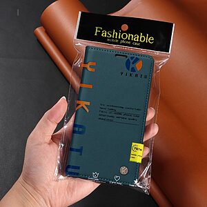 Θήκη Samsung Galaxy A23 / A23 5G YIKATU Yikatu Folio Series με βάση στήριξης, υποδοχή καρτών και μαγνητικό κούμπωμα Flip Wallet από συνθετικό δέρμα και TPU πράσινο - Image 5