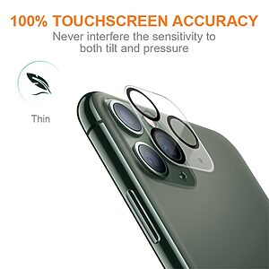 Αντιχαρακτικό γυαλί κάμερας AMORUS για iPhone 11 Pro / 11 Pro Max Camera lens Tempered Glass 9H - Image 3