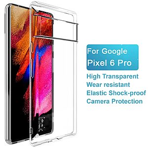 Θήκη Google Pixel 6 Pro 5G IMAK UX-5 Series Soft TPU πλάτη διάφανη - Image 3