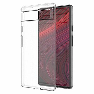 Θήκη Google Pixel 6A 5G OEM Silicone Sockproof Dual layer Transparent Πλάτη TPU - Image 3