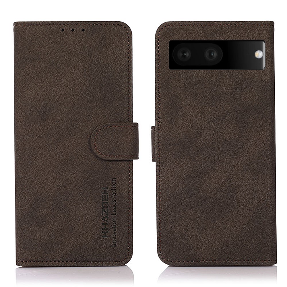 Θήκη Google Pixel 7 5G KHAZNEH Litchi Skin Texture Leather με βάση στήριξης