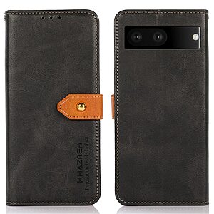 Θήκη Google Pixel 7 5G KHAZNEH Leather Wallet Golden Clasp με βάση στήριξης