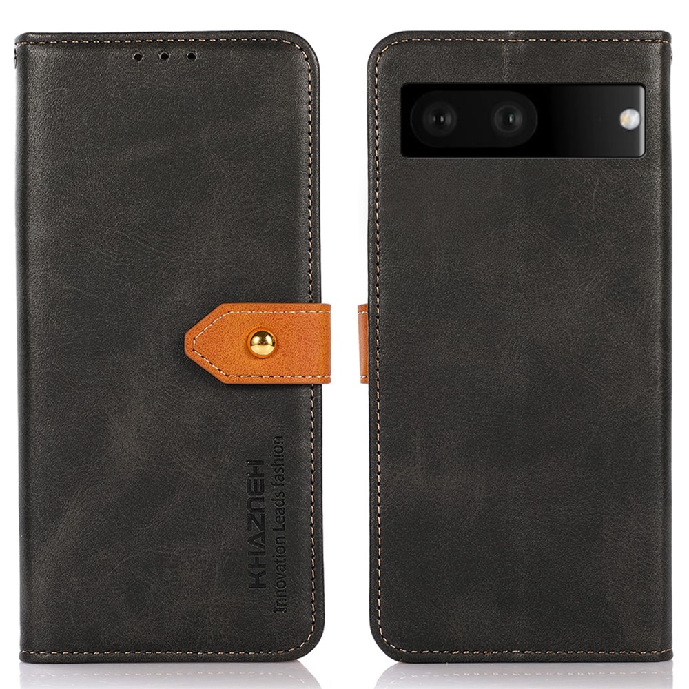Θήκη Google Pixel 7 5G KHAZNEH Leather Wallet Golden Clasp με βάση στήριξης