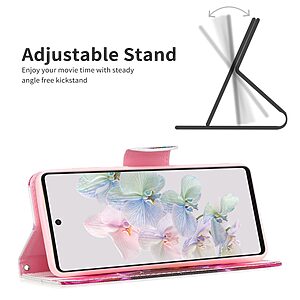 υποδοχές καρτών και μαγνητικό κούμπωμα Flip Wallet από συνθετικό δέρμα και TPU