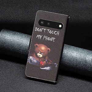 Θήκη Google Pixel 7 5G OEM Angry bear with chainsaw με βάση στήριξης, υποδοχές καρτών και μαγνητικό κούμπωμα Flip Wallet από συνθετικό δέρμα και TPU - Image 4