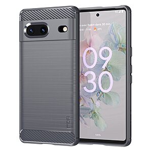 Θήκη Google Pixel 7 5G MOFI Brushed V2 TPU Carbon Πλάτη γκρι