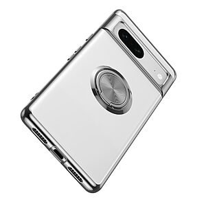 Θήκη Google Pixel 7 5G OEM Transparent Magnetic Ring Kickstand v5.1 / Μαγνητικό δαχτυλίδι / Βάση στήριξης TPU ροζ χρυσό - Image 4