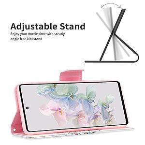 υποδοχές καρτών και μαγνητικό κούμπωμα Flip Wallet από συνθετικό δέρμα και TPU