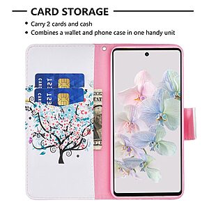 Θήκη Google Pixel 7 Pro 5G OEM Flowered Tree με βάση στήριξης, υποδοχές καρτών και μαγνητικό κούμπωμα Flip Wallet από συνθετικό δέρμα και TPU - Image 3