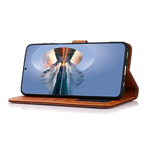 Θήκη Google Pixel 7 Pro 5G KHAZNEH Leather Wallet Golden Clasp με βάση στήριξης, υποδοχές καρτών και μαγνητικό κούμπωμα ροζ χρυσό - Image 3