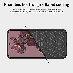 Θήκη Google Pixel 7 Pro 5G MOFI Brushed V2 TPU Carbon Πλάτη κόκκινο - Image 5