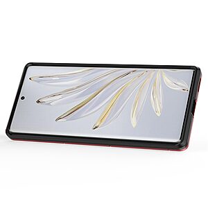 Θήκη Honor 70 5G Mad Mask Πλάτη Thin Armor με Μαγνητικό δαχτυλίδι και Βάση στήριξης TPU κόκκινο - Image 3