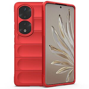 Θήκη Honor 70 5G Mad Mask Rugged Armor από σκληρό Premium TPU κόκκινο