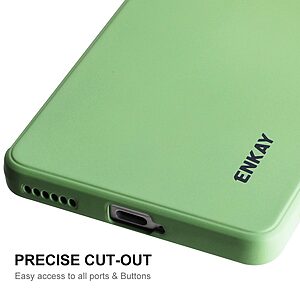 Θήκη Honor 70 5G ENKAY Hat Prince Soft Liquid Silicone Πλάτη από Premium TPU μπεζ - Image 5