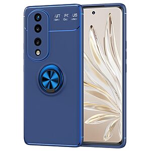 Θήκη Honor 70 5G OEM Magnetic Ring Kickstand / Μαγνητικό δαχτυλίδι / Βάση στήριξης TPU μπλε