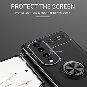 Θήκη Honor 70 5G OEM Magnetic Ring Kickstand / Μαγνητικό δαχτυλίδι / Βάση στήριξης TPU μπλε - Image 5