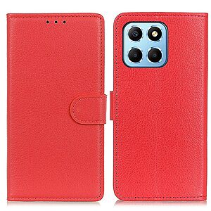 Θήκη Honor X8 5G OEM Litchi Skin  Leather με βάση στήριξης