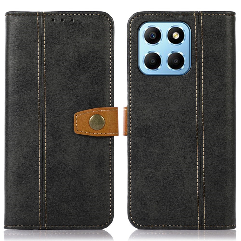 Θήκη Honor X8 5G Mad Mask Leather Wallet Strong Golden Clasp με βάση στήριξης