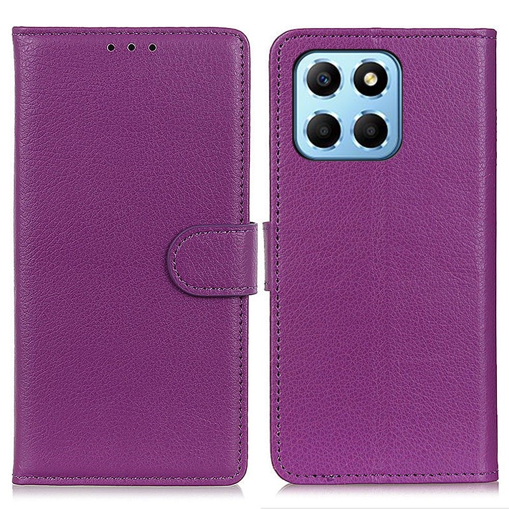 Θήκη Honor X8 5G OEM Litchi Skin Leather με βάση στήριξης