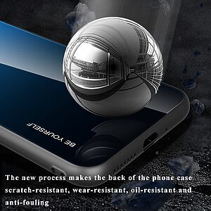 Θήκη Honor X8 5G OEM Gradient Color Laser Carving Tempered Glass Πλάτη TPU ροζ χρυσό - Image 5