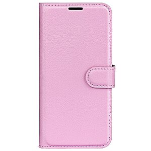 Θήκη Huawei Nova 10 OEM Litchi Skin  Leather με βάση στήριξης, υποδοχές καρτών και μαγνητικό κούμπωμα ροζ - Image 5