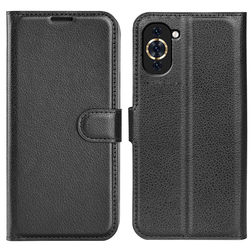 Θήκη Huawei Nova 10 Pro OEM Litchi Skin  Leather με βάση στήριξης