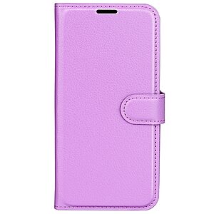 Θήκη Huawei Nova 10 Pro OEM Litchi Skin  Leather με βάση στήριξης, υποδοχές καρτών και μαγνητικό κούμπωμα μωβ - Image 5