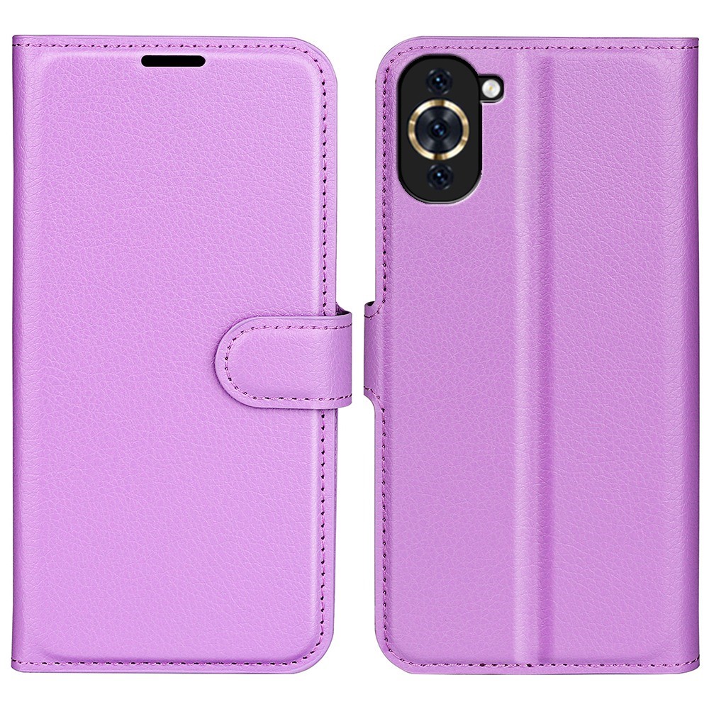 Θήκη Huawei Nova 10 Pro OEM Litchi Skin  Leather με βάση στήριξης