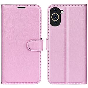 Θήκη Huawei Nova 10 Pro OEM Litchi Skin  Leather με βάση στήριξης