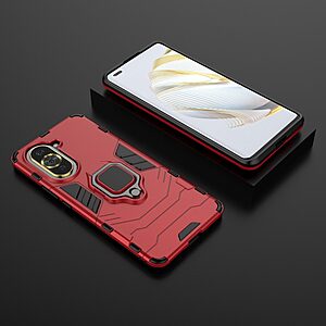Θήκη Huawei Nova 10 Pro Mad Mask Πλάτη Thin Armor με Μαγνητικό δαχτυλίδι και Βάση στήριξης TPU κόκκινο - Image 5