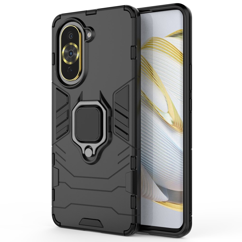 Θήκη Huawei Nova 10 Pro Mad Mask Πλάτη Thin Armor με Μαγνητικό δαχτυλίδι και Βάση στήριξης TPU μαύρο