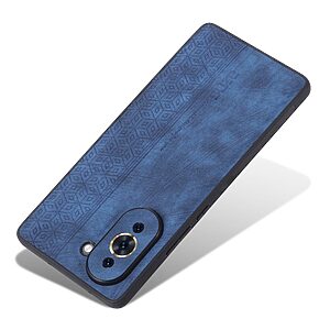 Θήκη Huawei Nova 10 AZNS Imprinted Series Πλάτη με ανάγλυφη επιφάνεια από συνθετικό δέρμα και TPU μπλε - Image 3