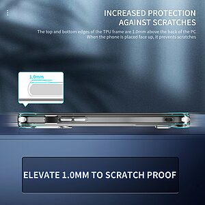 Θήκη iPhone 14 Plus Mad Mask Silicone Sockproof V2 Transparent Πλάτη TPU με βάση στήριξης - Image 4