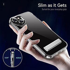 Θήκη iPhone 14 Plus Mad Mask Silicone Sockproof V2 Transparent Πλάτη TPU με βάση στήριξης - Image 5