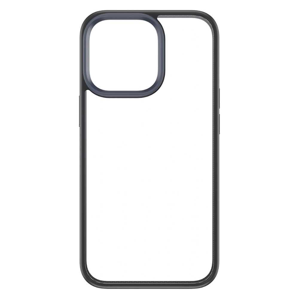 Θήκη iPhone 14 Plus ROCK Transparent Thin Frame Πλάτη από Premium TPU πλάτη μαύρο