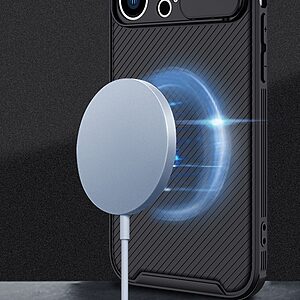 Θήκη iPhone 14 Plus Mad Mask Camshield MagSafe Series Πλάτη με προστασία για την κάμερα από σκλήρό Premium TPU μαύρο - Image 3