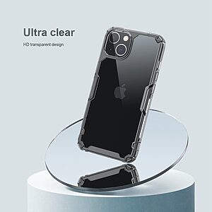 Θήκη iPhone 14 Plus NiLLkin Nature Pro Series Silicone Sockproof Transparent Πλάτη TPU μπλε - Image 4