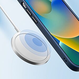 Θήκη iPhone 14 Plus ROCK Transparent Thin Frame Πλάτη από Premium TPU πλάτη μπλε - Image 5