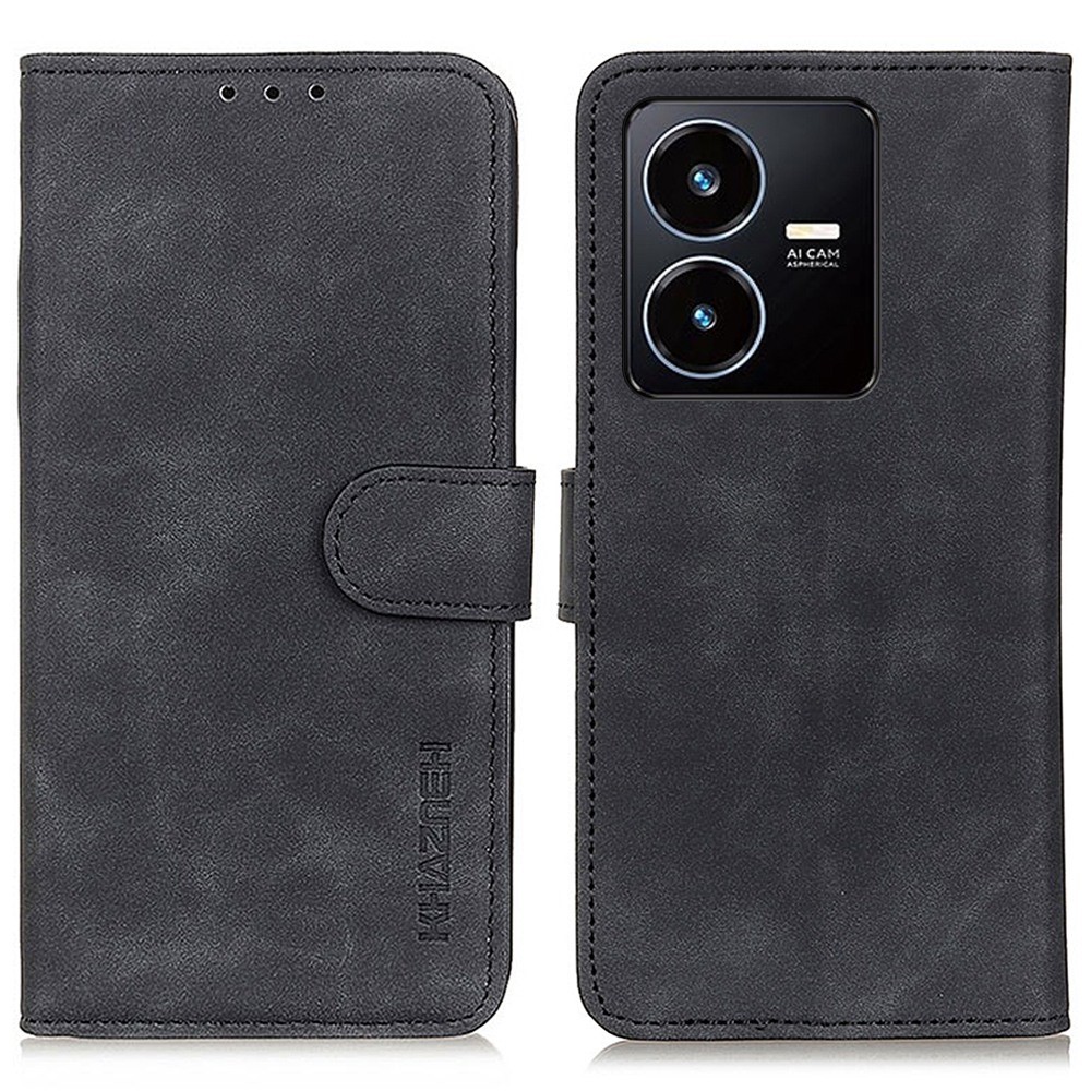 Θήκη Vivo Y22S / Υ35 KHAZNEH Litchi Skin Texture Leather με βάση στήριξης Θήκη Vivo Y22S / Υ35 KHAZNEH Litchi Skin Texture Leather με βάση στήριξης
