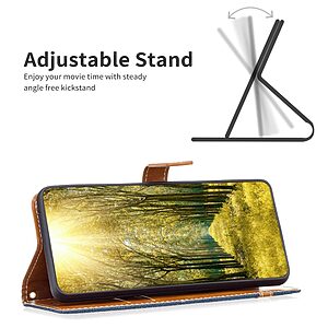 υποδοχές καρτών και μαγνητικό κούμπωμα γαλάζιο