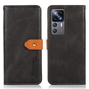 Θήκη Xiaomi 12T / 12T Pro KHAZNEH Leather Wallet Golden Clasp με βάση στήριξης