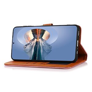 Θήκη Xiaomi 12T 5G / 12T Pro 5G KHAZNEH Leather Wallet Golden Clasp με βάση στήριξης, υποδοχές καρτών και μαγνητικό κούμπωμα ροζ χρυσό - Image 3
