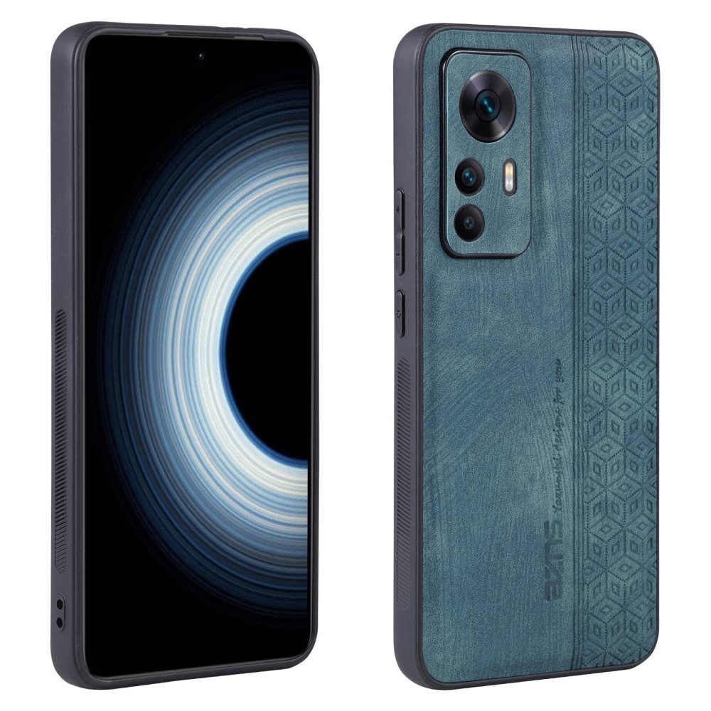 Θήκη Xiaomi 12T / 12T Pro AZNS Imprinted Series Πλάτη με ανάγλυφη επιφάνεια από συνθετικό δέρμα και TPU πράσινο