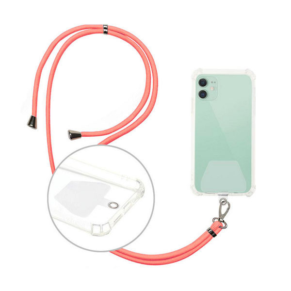 Lanyard Λουράκι Λαιμού για Κινητά σομόν