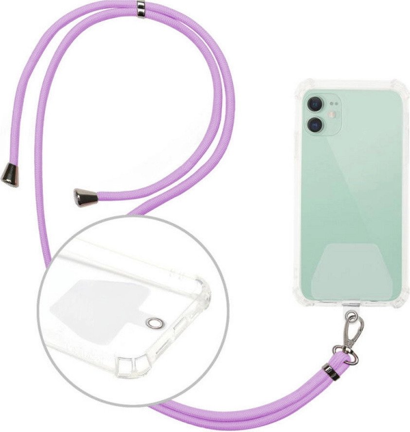 Lanyard Λουράκι Λαιμού για Κινητά μωβ