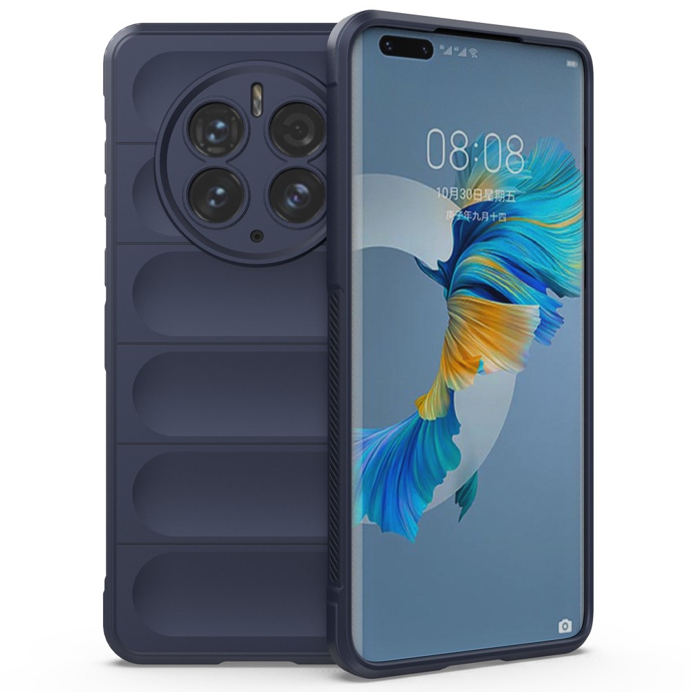 Θήκη Huawei Mate 50 Pro Mad Mask Rugged Armor από σκληρό Premium TPU μπλε σκούρο