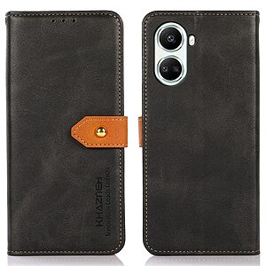 Θήκη Huawei Nova 10 SE KHAZNEH Leather Wallet Golden Clasp με βάση στήριξης