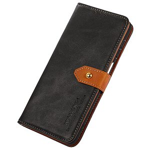 Θήκη Huawei Nova 10 SE KHAZNEH Leather Wallet Golden Clasp με βάση στήριξης, υποδοχές καρτών και μαγνητικό κούμπωμα μαύρο - Image 5